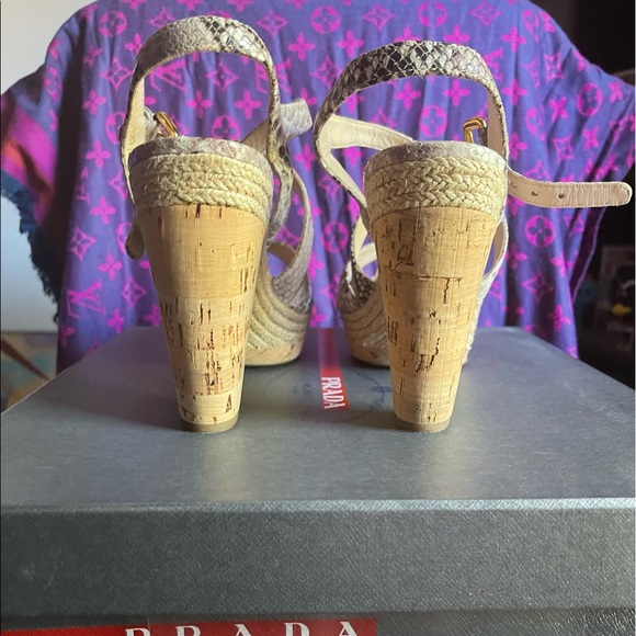 prada platform cork sandals - Picture 6 of 9